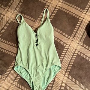 Mint Green, one piece swimsuit